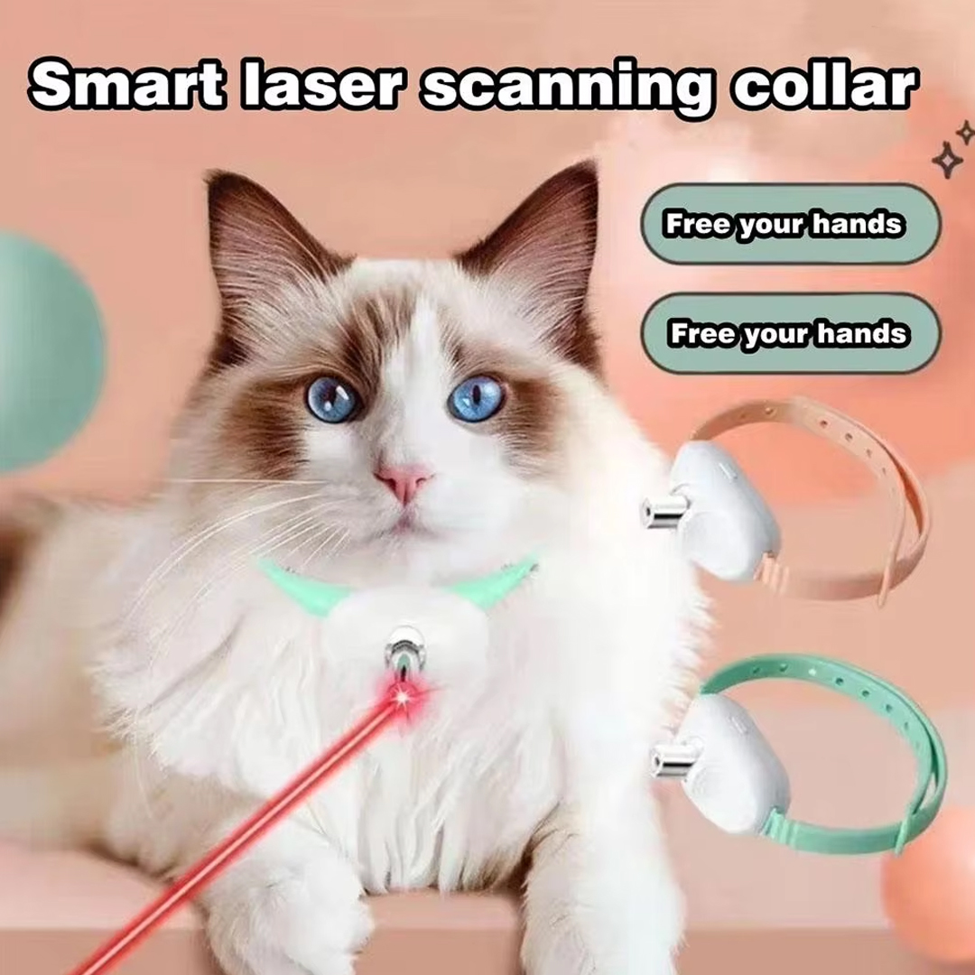 Smart LED Laser Cat Collar Toy - Laser Pointer Cat Toy Automatic recension och pris
