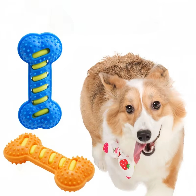 Pet Dog Chew Toys Rubber Bone  - Indestructible Dog Chew Toy recension och pris