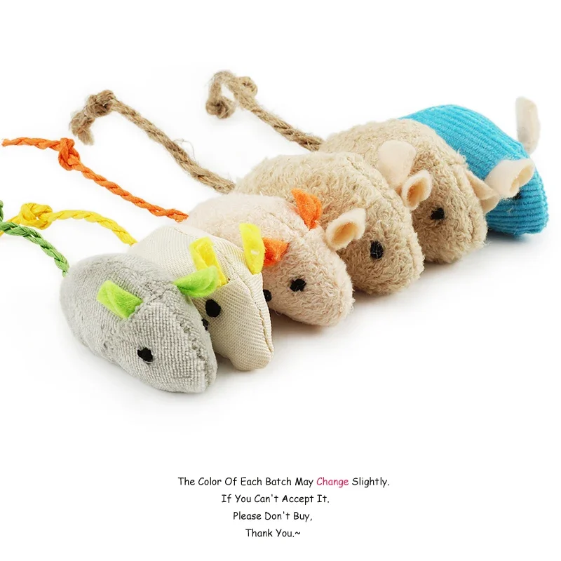 5-200Pcs Pet Toy Interactive P - Catnip Interactive Plush Mouse recension och pris