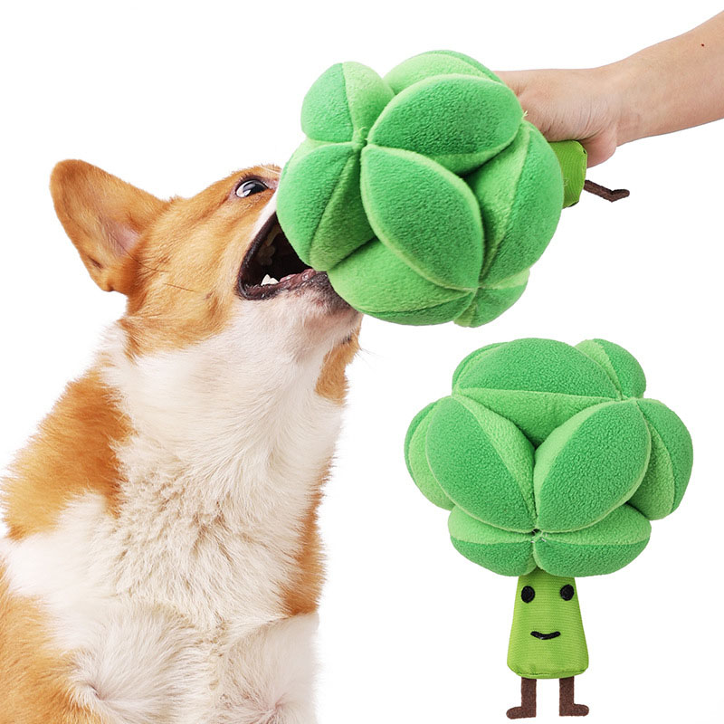 Snuffle Broccoli Dog Puzzle To - Dog Puzzle Feeder Toy recension och pris