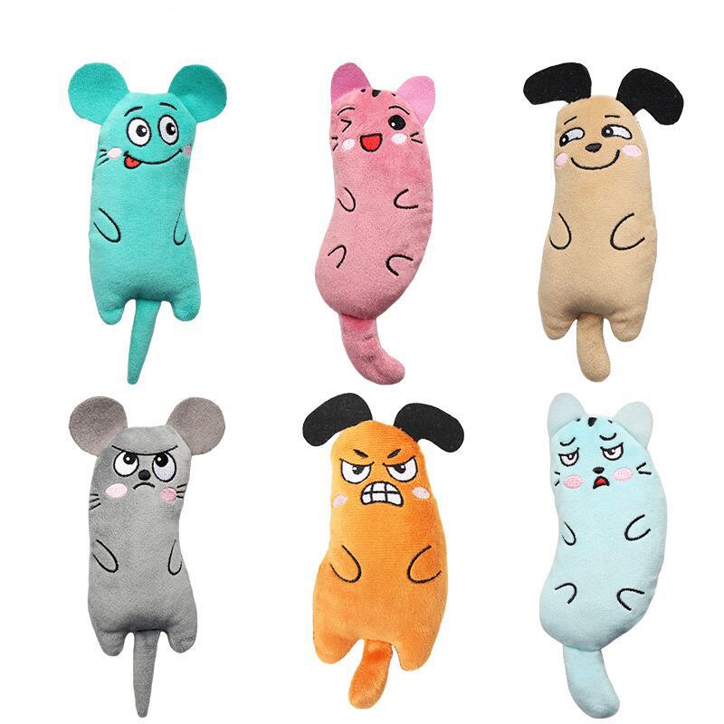 Funny Pet Plush Embroidery Cat - Catnip Interactive Plush Mouse recension och pris
