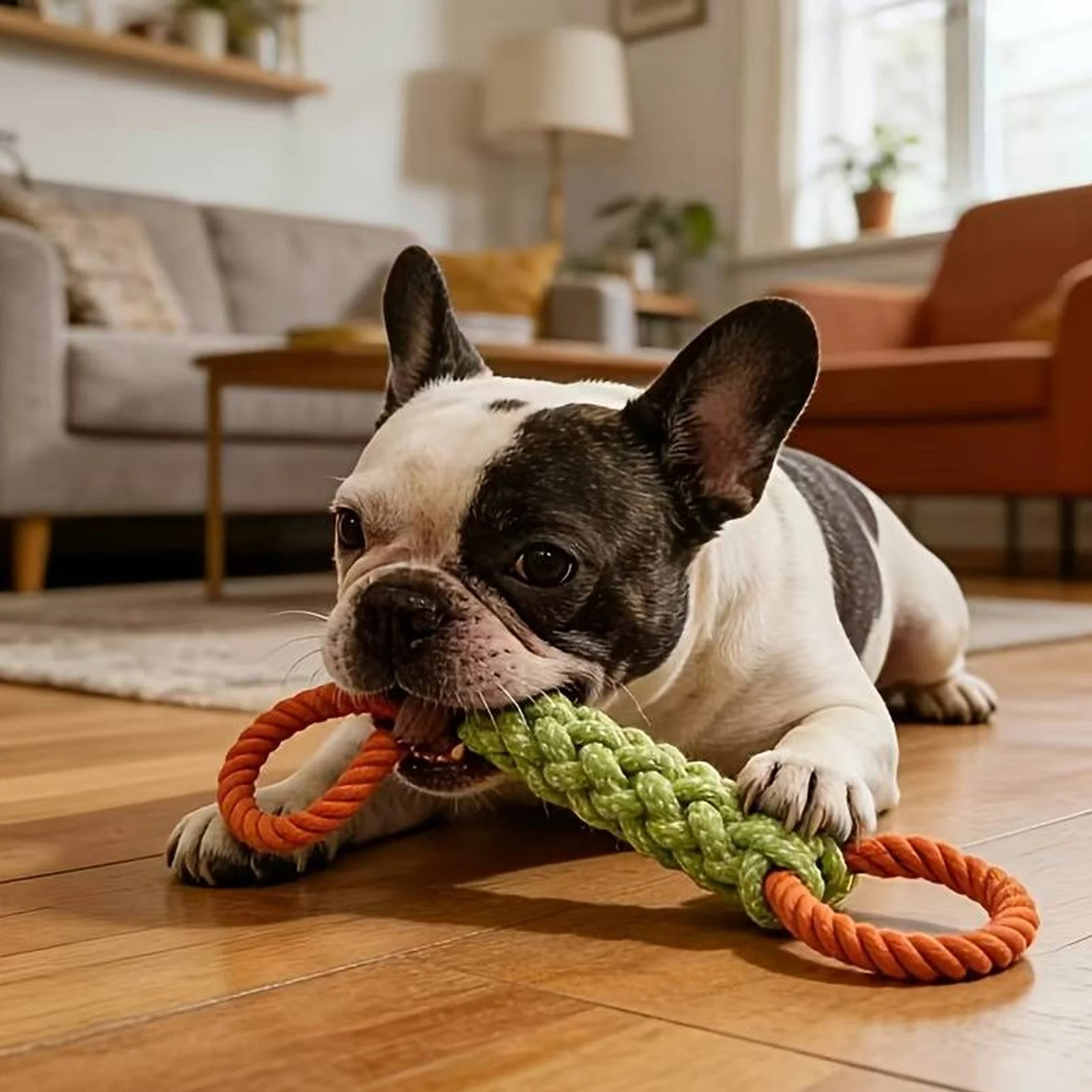 Durable Dog Rope Knot Toy, Dog - Indestructible Dog Chew Toy recension och pris
