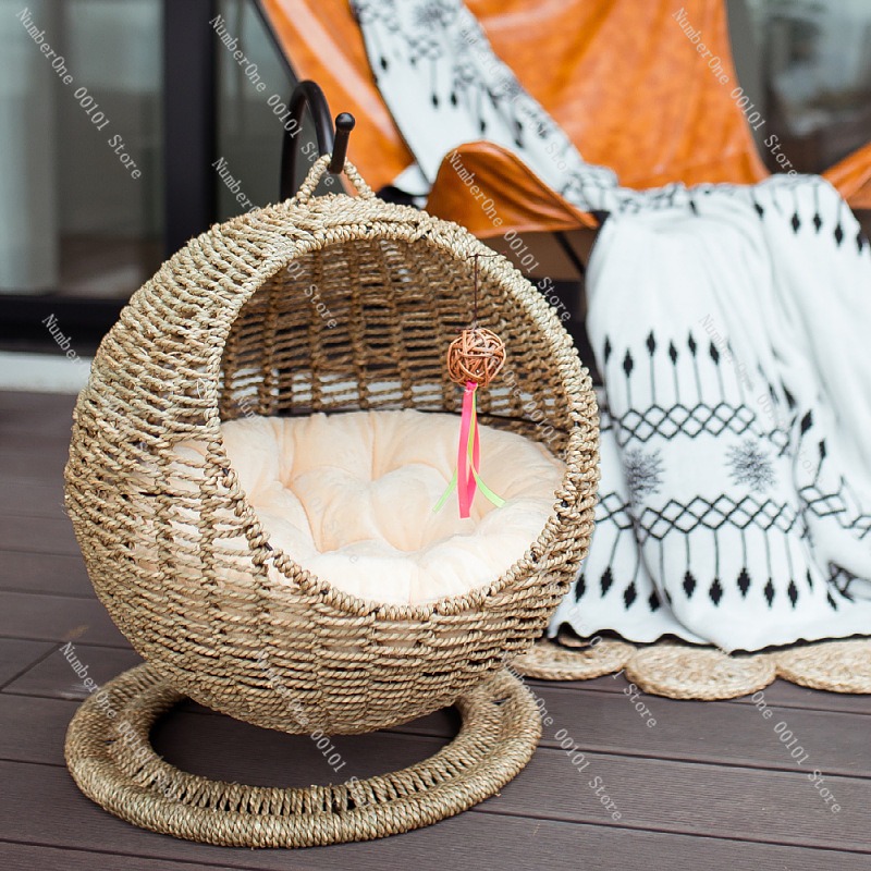 Rattan Cat Hanging Basket Bed  - Pet Beds recension och pris