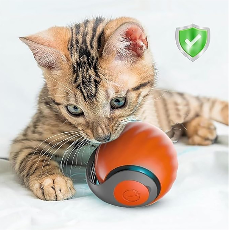 Interactive Cat Toy Ball Autom - Automatic Moving Dog Ball recension och pris