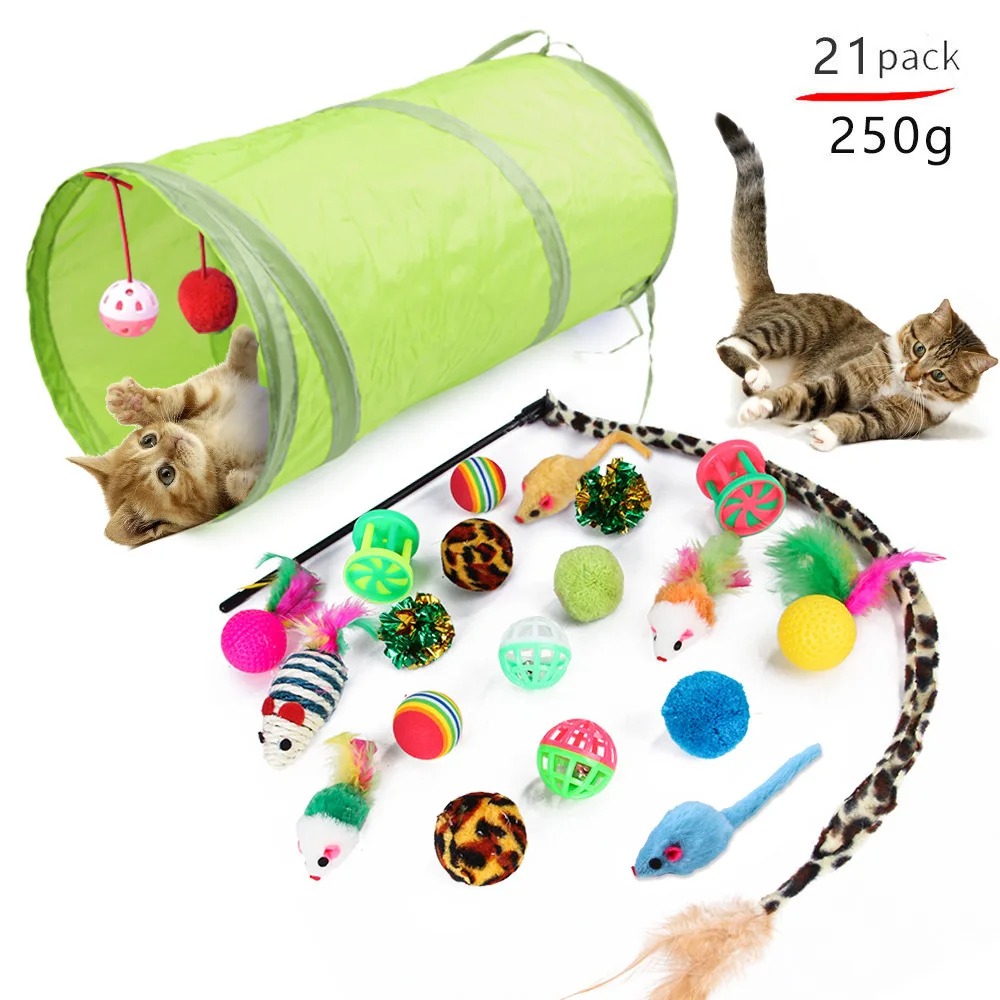 Kitten Play Toy Assortment Fea - Catnip Interactive Plush Mouse recension och pris